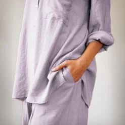 Zurich Crush Shirt With Front Pocket & Trousers J7045